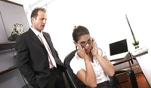 Sexy secretary gets drilled hardcore by her boss